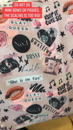 She is on Fire Bow & Accessory Fabric