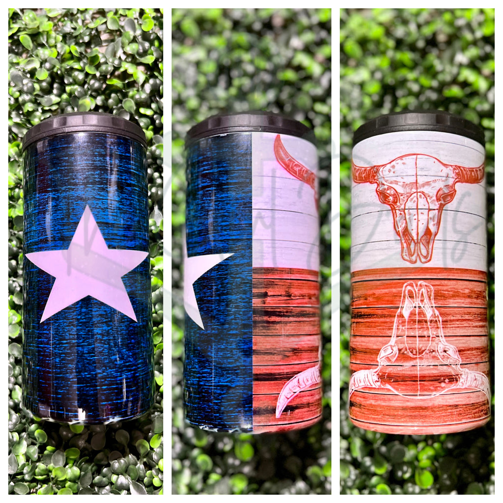Distress Texas Flag Drinkware