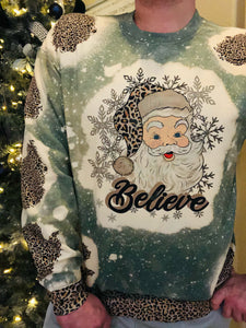 Believe Santa Top Design
