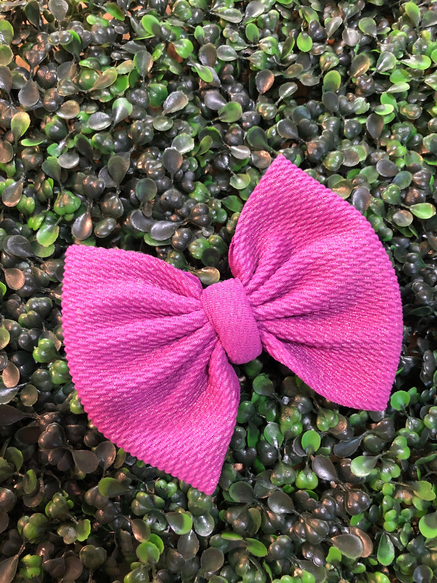 Shimmer Violet Bow