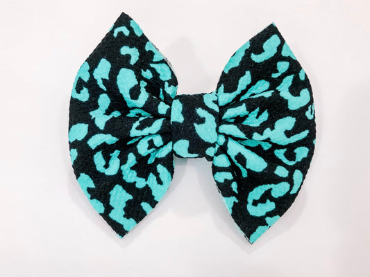 Neon Turquoise Leopard